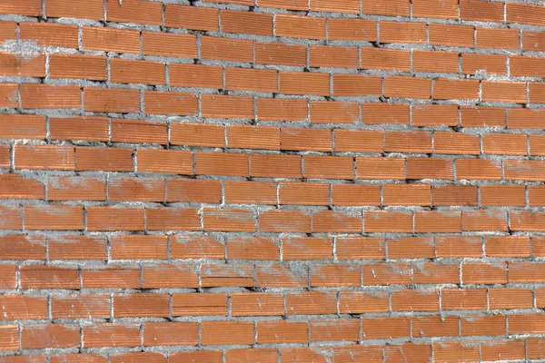 Ściana z czerwonej cegły zbliżenie — Zdjęcie stockowe