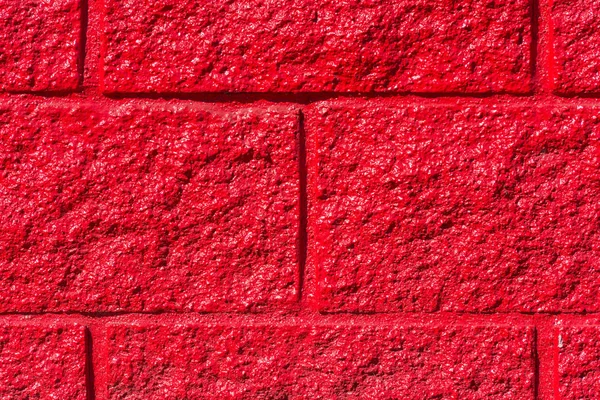 Mur de pierre rouge close-up — Photo