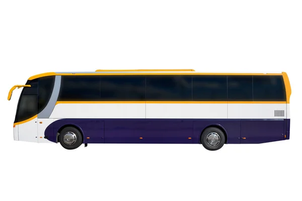 Buss som er isolert på hvit bakgrunn – stockfoto