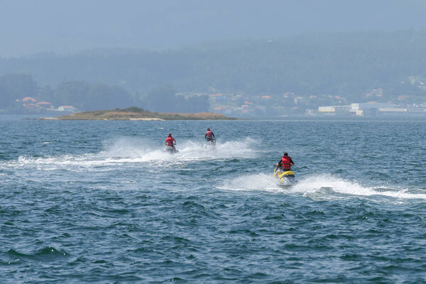 jet ski on the sea