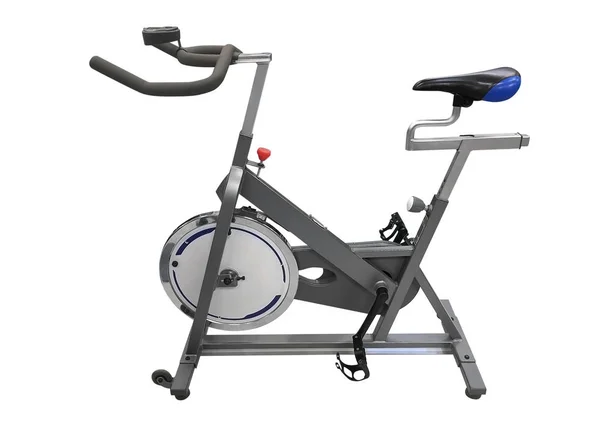 Exercise bike isolated on white background — Stock Photo, Image