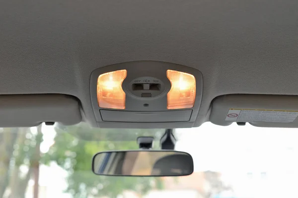 interior rear view mirror in the car