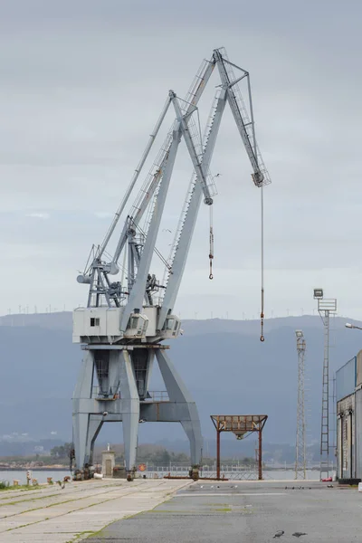 Dźwig Portowy Port Morski — Zdjęcie stockowe