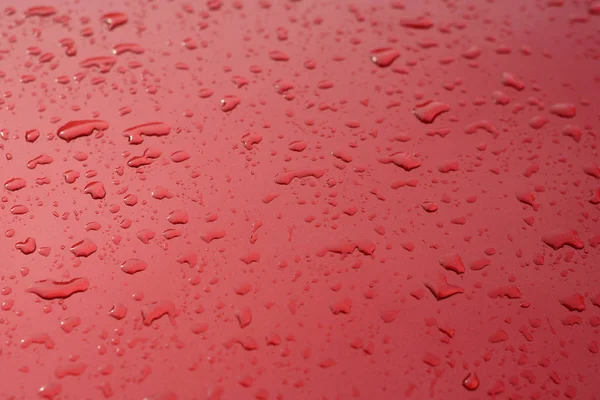 Gotas Agua Primer Plano Superficie Metálica —  Fotos de Stock