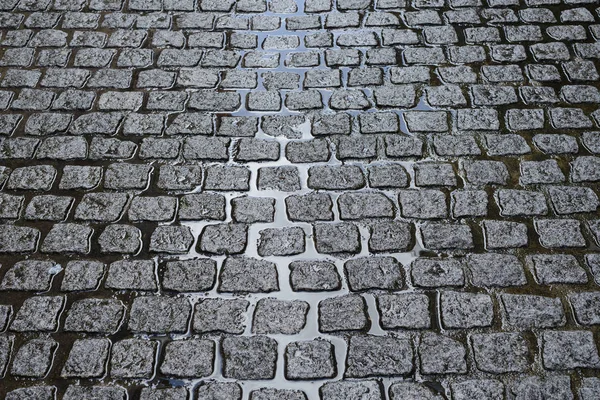 Pavimento Piedra Mojada Después Lluvia — Foto de Stock