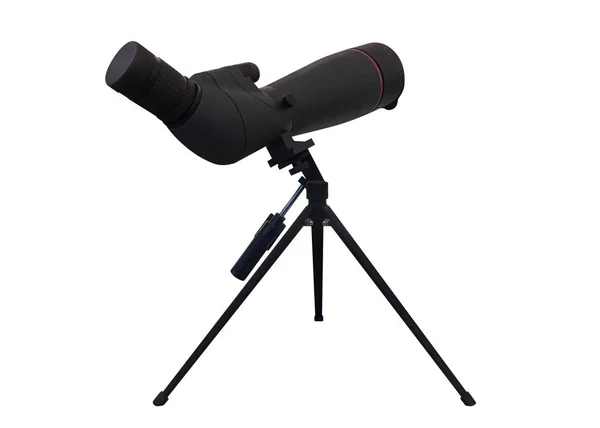 Spyglass Tripod Isolated White Background — Stock Photo, Image