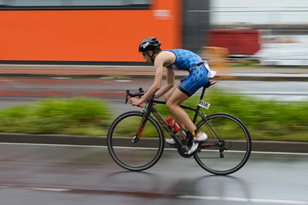 Galicische Triathlonmannschaftsmeisterschaft Vilagarcia Arousa Mai 2018 — Stockfoto