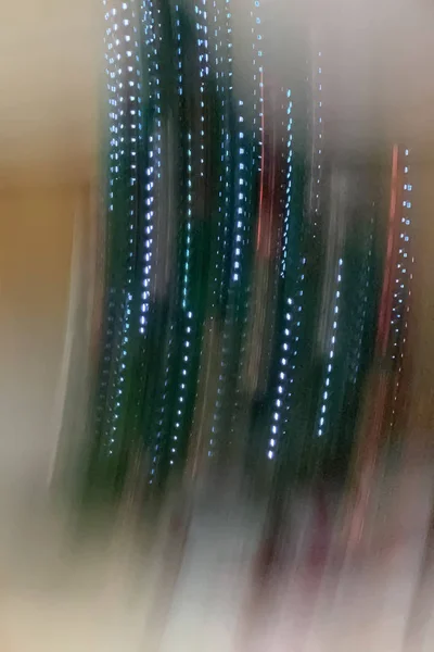Blurry abstract lines christmas lights bokeh — Stock Photo, Image