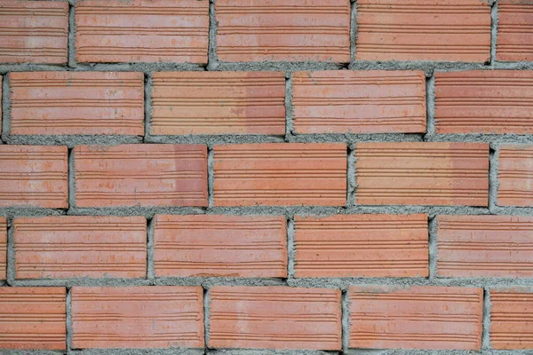 Parede de areia vermelha-cal tijolo textura de fundo — Fotografia de Stock