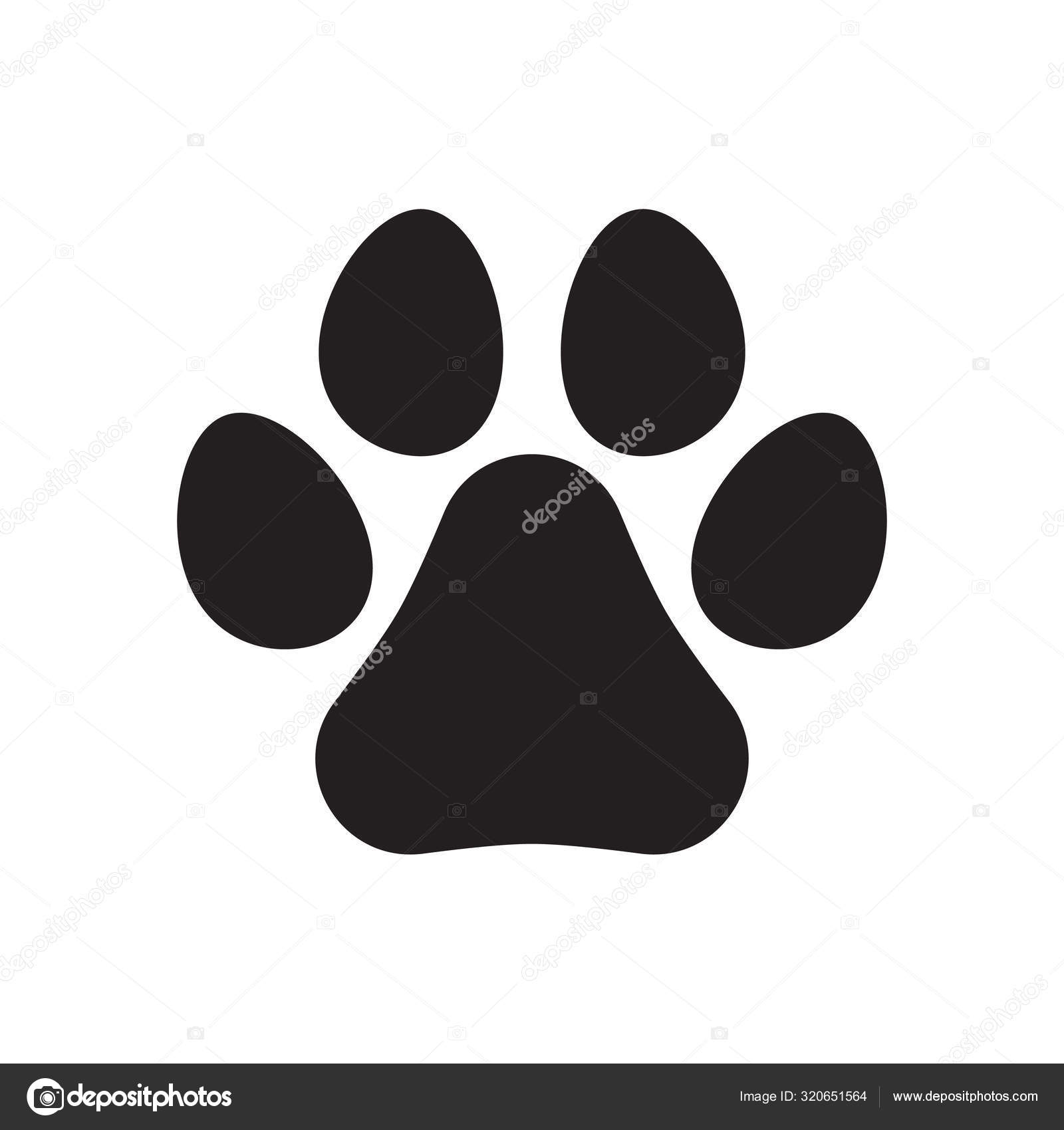 Icono de huella de pata de animal. Perro o gato huella de pata . Vector de  stock por ©chipus82 320651564