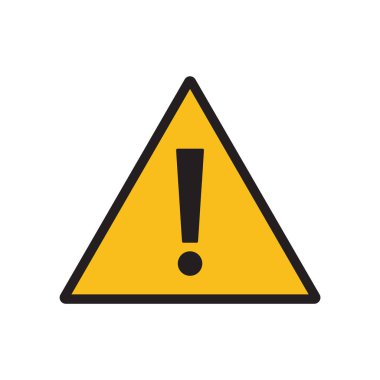 Tehlike ya da tehlike sembolü. Tehlike alarmı..