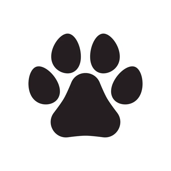 Tier Pfotendruck Symbol. Pfotenabdruck Hund oder Katze. — Stockvektor