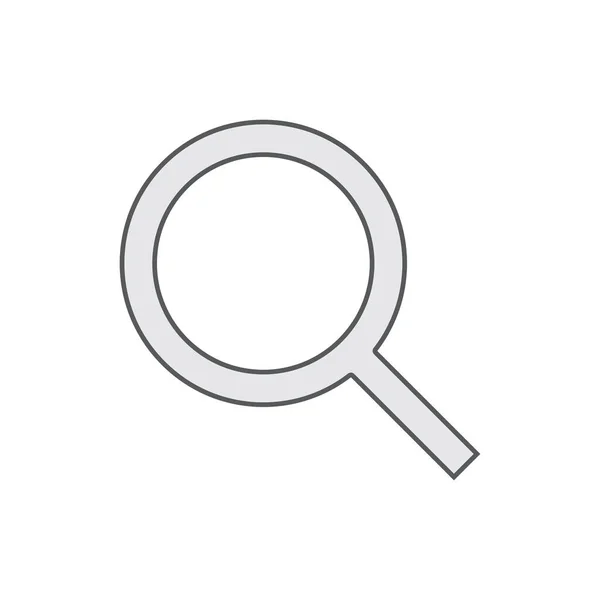 Magnifying glass icon. Search, find, seek icon. — Stock Vector