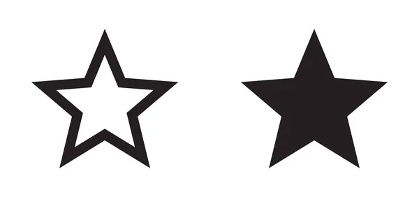 Star icon. Favorite icon. Star shape symbol — Stock Vector