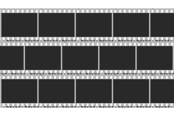 Photo camera blank negative frames. Camera roll — Stock Vector