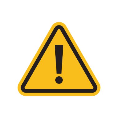 Tehlike ya da tehlike sembolü. Tehlike alarmı..