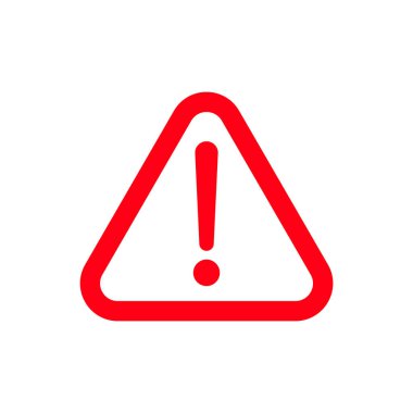 Tehlike ya da tehlike sembolü. Tehlike alarmı..