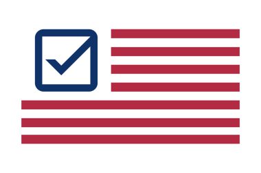 Yıldızların yerine işaretli sembollü Amerikan bayrağı.