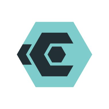 Tamirci logosu. Altıgen içinde İngiliz anahtarı ya da anahtar. Tamir hizmeti ya da bakım konsepti. Bakım logosu veya simgesi. Vektör illüstrasyonu