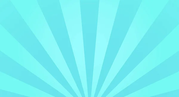 Fond Lumière Sunburst Avec Rayon Soleil Turquoise Soleil Été Abstrait — Image vectorielle