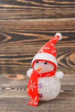 Santa Claus oyuncak ahşap üzerinde