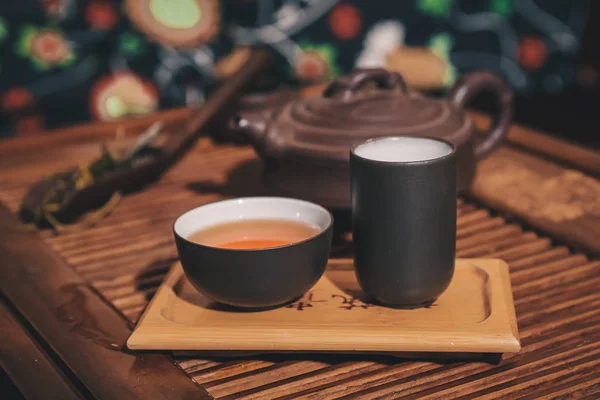 Conjunto de primer plano de té de China — Foto de Stock