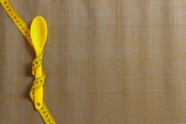 kaşık mezura ile bağlı. diyet kavramı