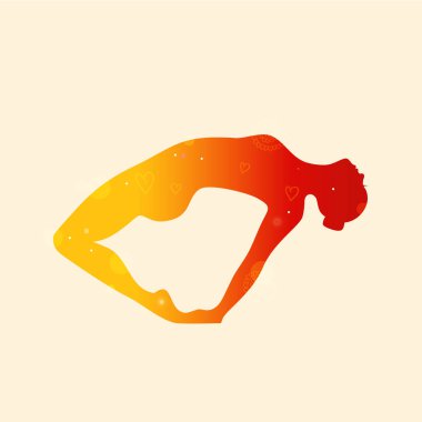 Chakrasana pozisyonda kadın