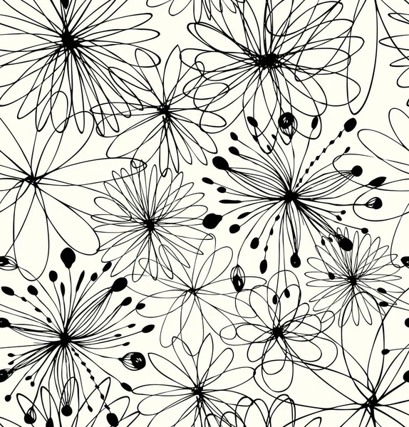 Modèle avec ornement floral — Image vectorielle