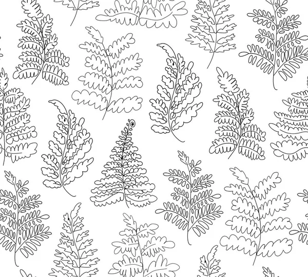 Seamless botanical pattern — Stock Vector