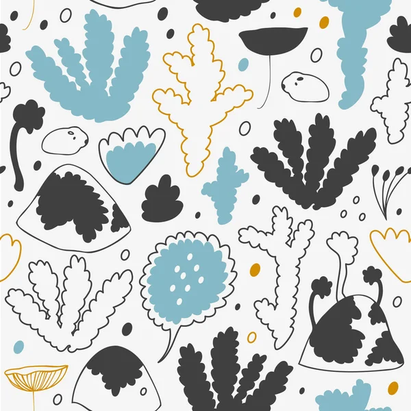 Pattern with nordic forest design — Stock Vector