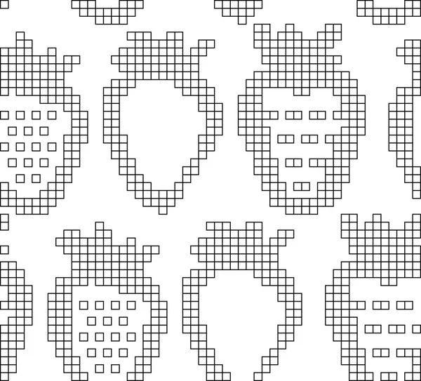 Modèle avec des baies tricotées — Image vectorielle