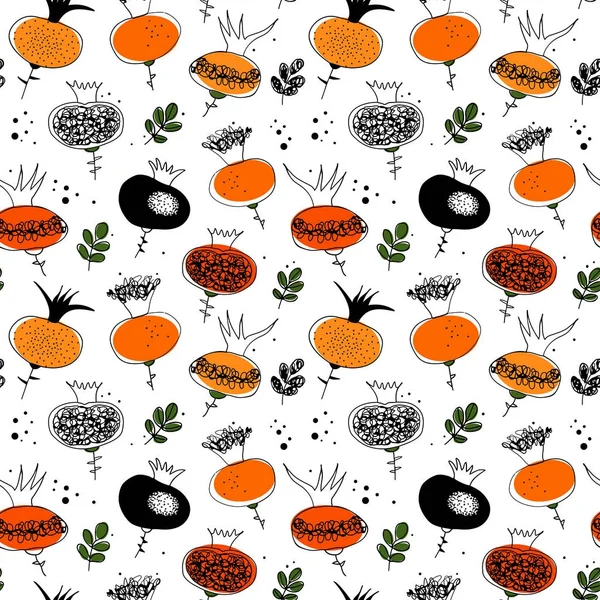 Background with autumn berries — Stock Vector