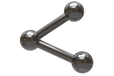 Gri paylaşım simgesi 3d resmi beyaz arkaplanda izole edildi