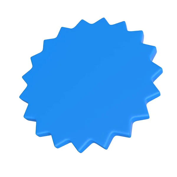 3D-Rendering blauer Stern - Badge-Konzept für Diplom — Stockfoto