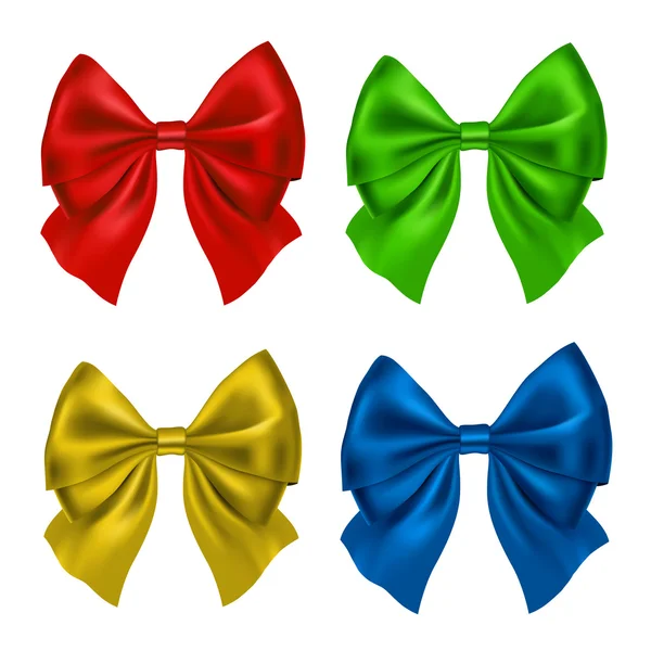 Set Silk Bow. Illustratie. — Stockfoto