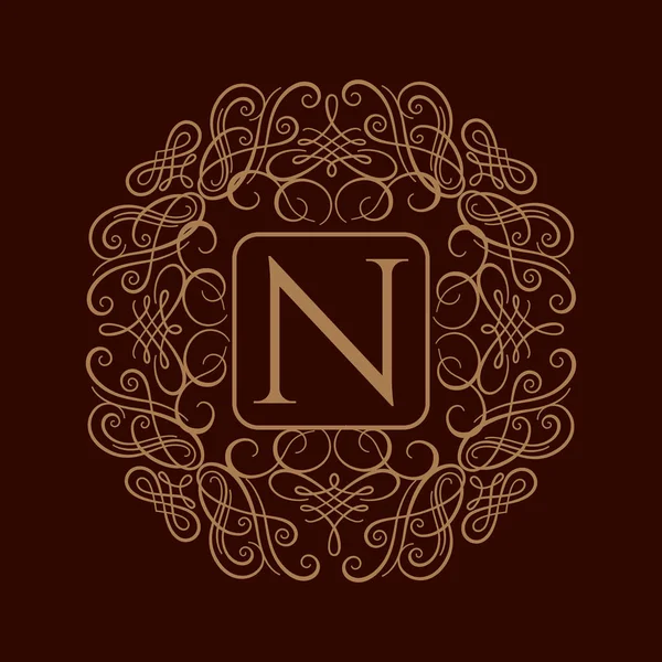 Elegante modello di design monogram. Monogramma nuziale . — Vettoriale Stock