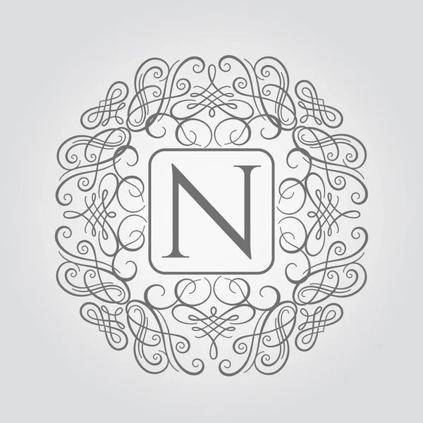 Elegante modello di design monogram. Monogramma nuziale . — Vettoriale Stock