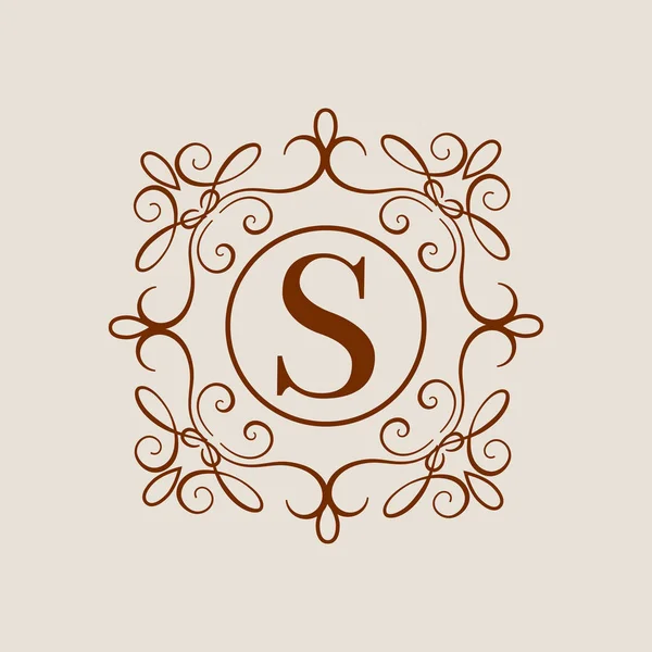 Elegante monogram ontwerpsjabloon. Bruiloft monogram. — Stockvector