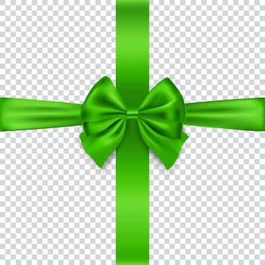 Yay yeşil ve izole üzerinde şeffaf arka plan şerit, vektör