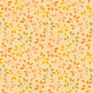 Güzel yaprakları seamless modeli. vektör çizim