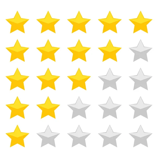 beyaz zemin üzerine altın rating yıldız