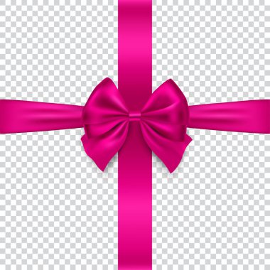 Yay ipek ve izole üzerinde şeffaf arka plan şerit, vektör