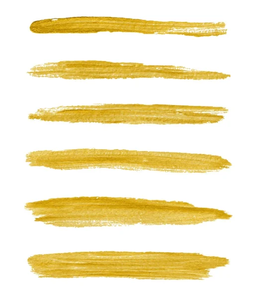 金色颜料矢量纹理抽象画笔. — 图库矢量图片