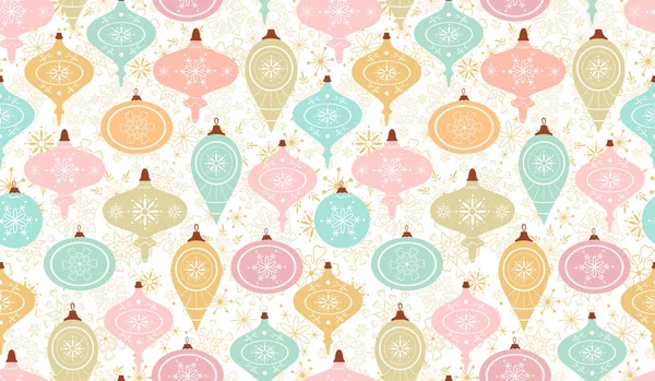 Seamless pattern. Christmas wrapping paper — Stock Vector