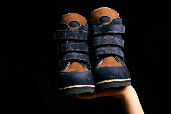 Orthopedic footwear. Winter footwear. Orthopedic baby shoes.