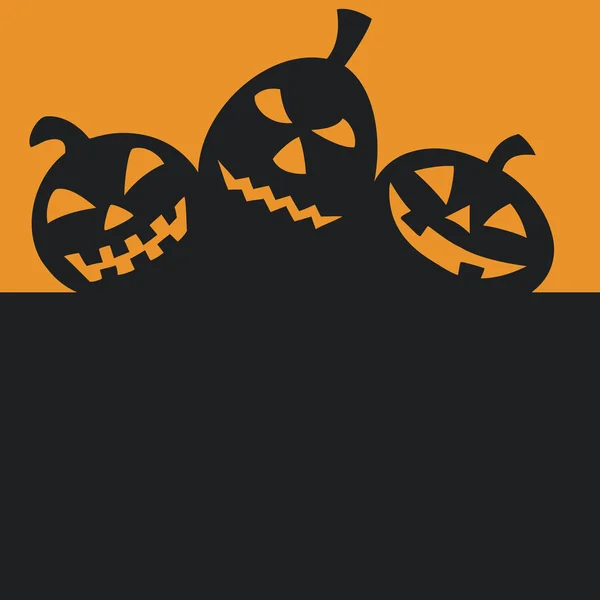 Calabazas de Halloween Fondo — Archivo Imágenes Vectoriales