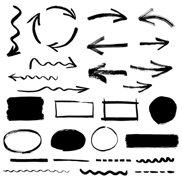 Eléments de conception croquants — Image vectorielle