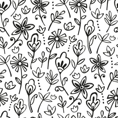 Bohem çiçek desenli