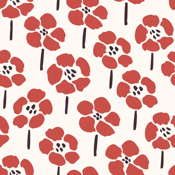 Fleurs - motif sans couture — Image vectorielle